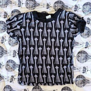 Kate Quinn Organics Space Needle baby t-shirt 12-18 months